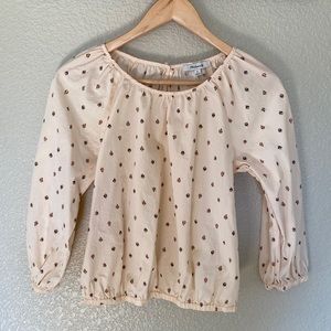 Gathered puff sleeve crop top